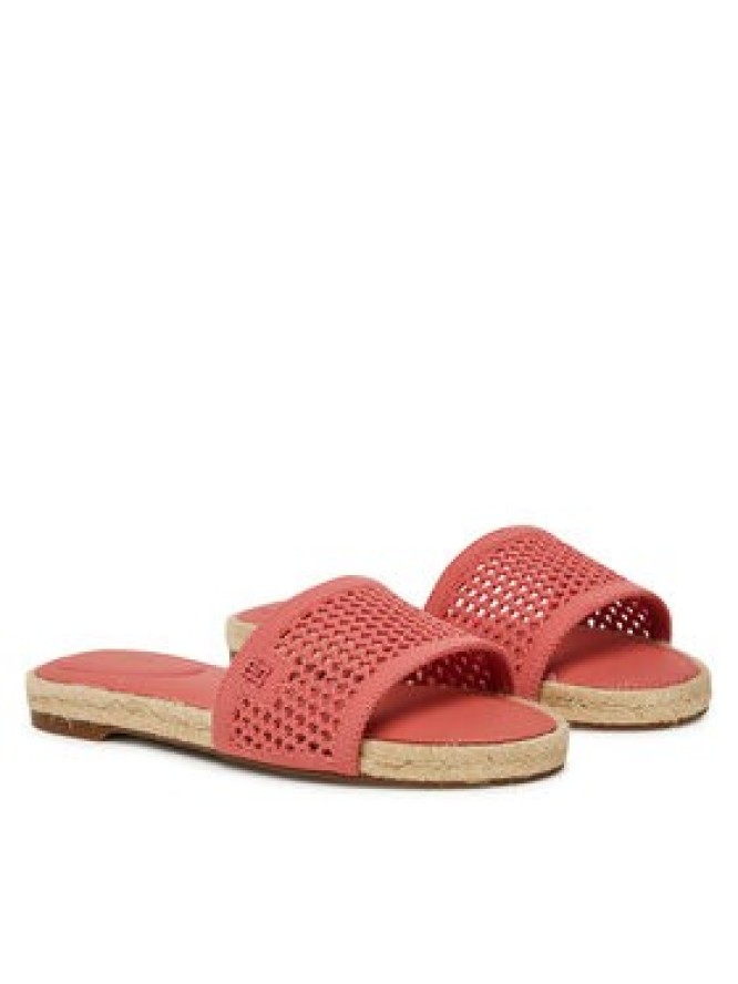 Tommy Hilfiger Espadryle Knit Mesh Espadrille Flat Sandal FW0FW08744 Koralowy
