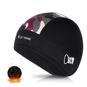 Czapka zimowa camouflage ciepła z otworami na okulary