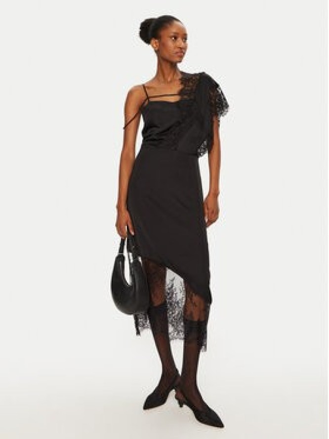 Munthe Sukienka koktajlowa 244131424444 Czarny Slim Fit