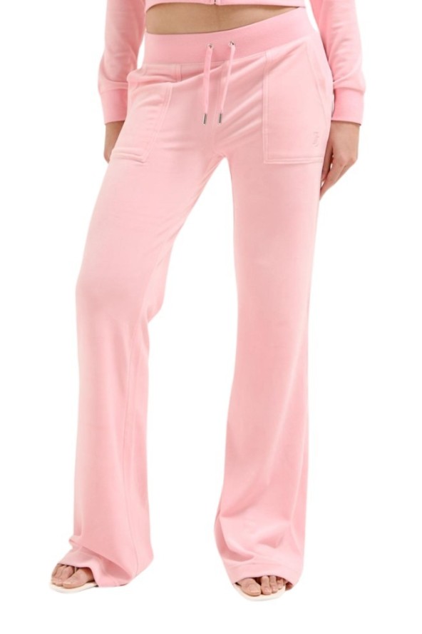 JUICY COUTURE Różowe damskie spodnie dresowe Layla Low Rise, Rozmiar XS