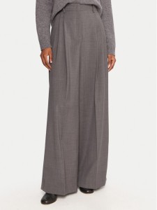 Weekend Max Mara Spodnie palazzo Adelfi 2525136072 Szary Wide Leg