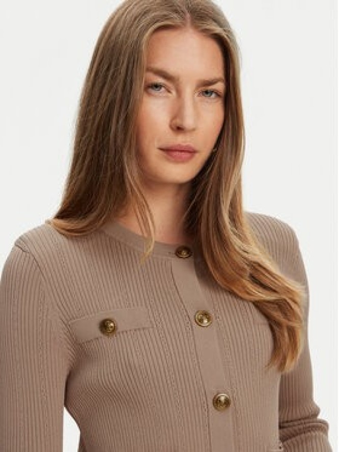Guess Kardigan W5YR09 Z0130 Beżowy Regular Fit