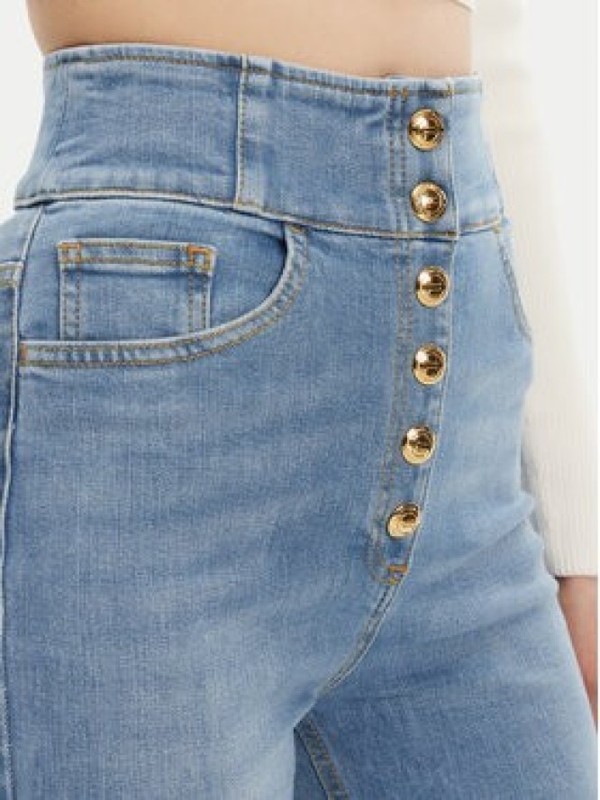 Elisabetta Franchi Jeansy PJ82D51E2 Niebieski Regular Fit