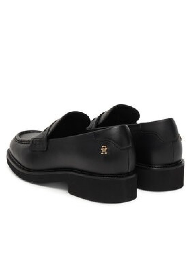Tommy Hilfiger Loafersy Elettra Penny Leather FW0FW09360 Czarny