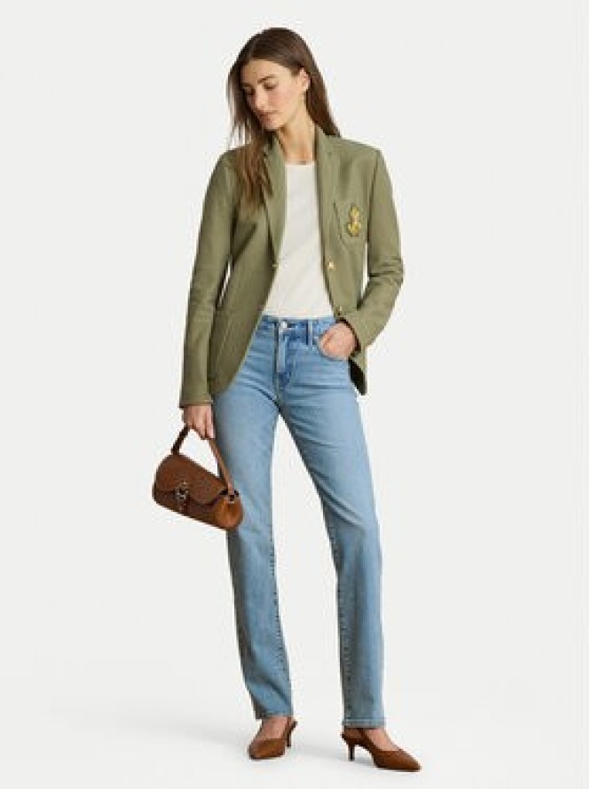 LAUREN RALPH LAUREN Marynarka Bullion 200797305033 Zielony Regular Fit