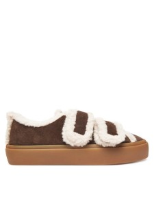 Inuikii Sneakersy Shearling Low Velcro 1001.001.0231 Brązowy
