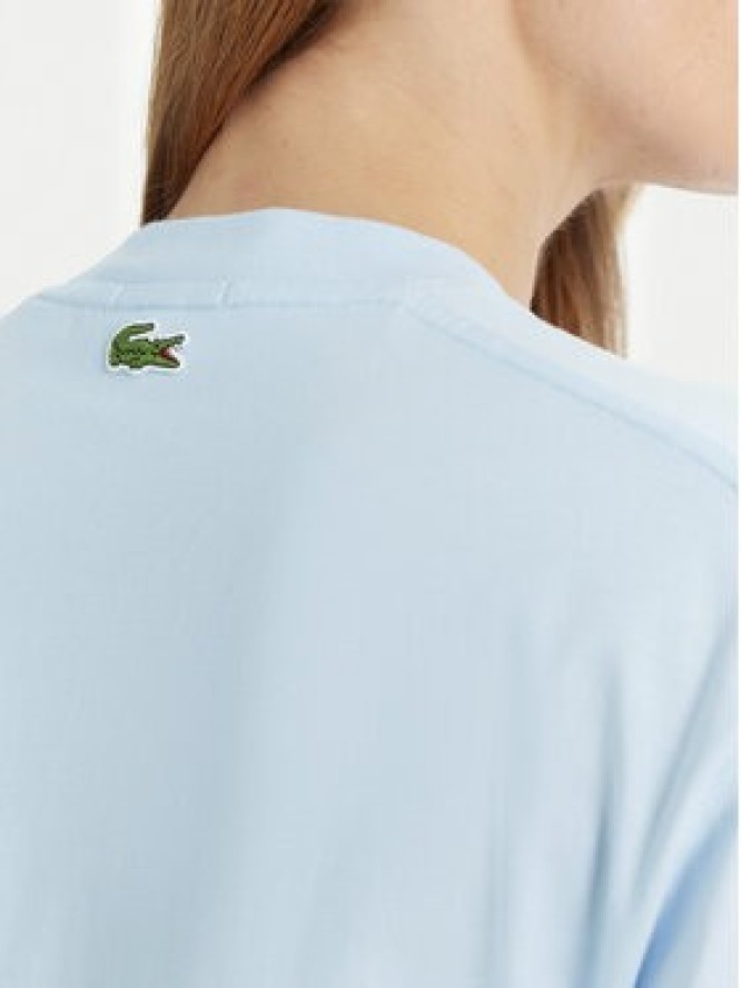 Lacoste T-Shirt TH2733 Błękitny Regular Fit