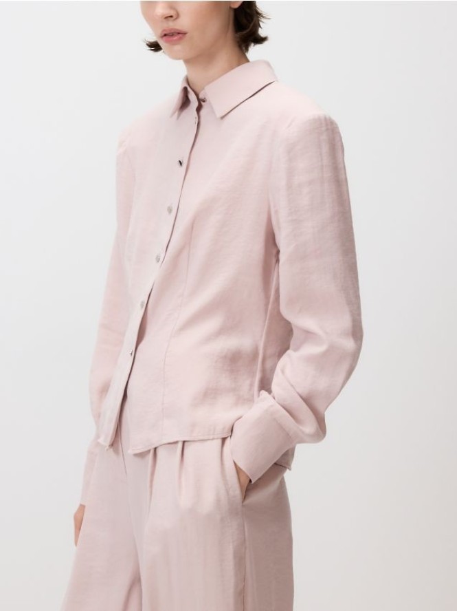 Koszula z modalu - pastelowy róż