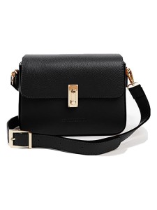 Lia Biassoni Skórzana torebka w kolorze czarnym - 22 x 16 x 7 cm rozmiar: onesize