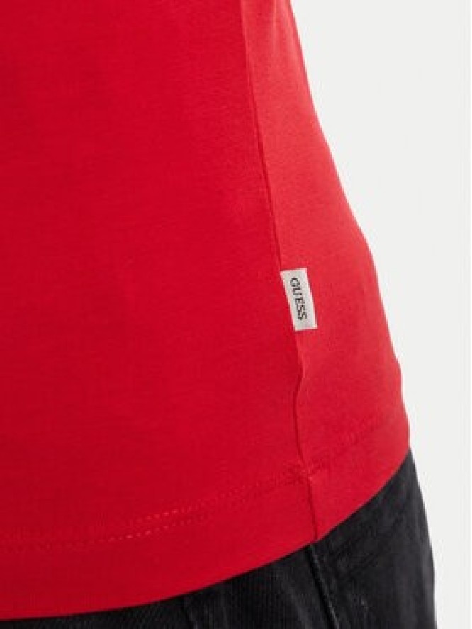 Guess Jeans T-Shirt W6YI16 K3995 Czerwony Slim Fit