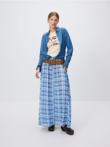 Spódnica w kratę - wielobarwny