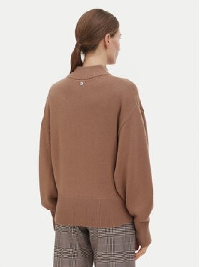HUGO Sweter Sorellenio 50569389 Brązowy jasny Relaxed Fit