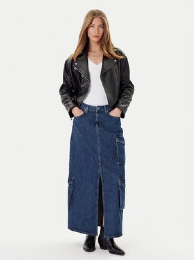 Karl Lagerfeld Jeans Spódnica jeansowa A3W12011 Niebieski Regular Fit