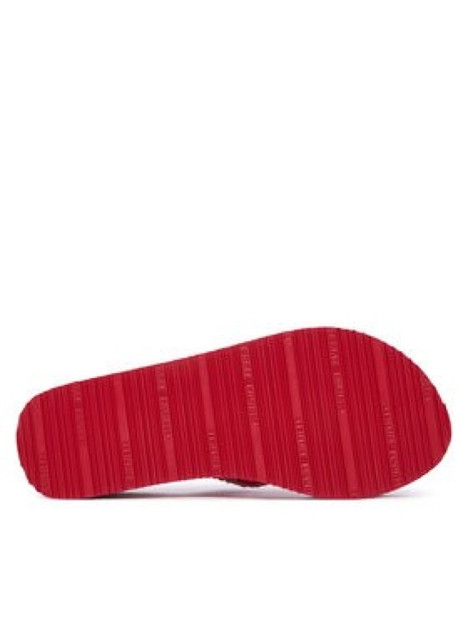 Tommy Hilfiger Japonki Th Wedge Crochet Summer Sandal FW0FW09420 Czerwony