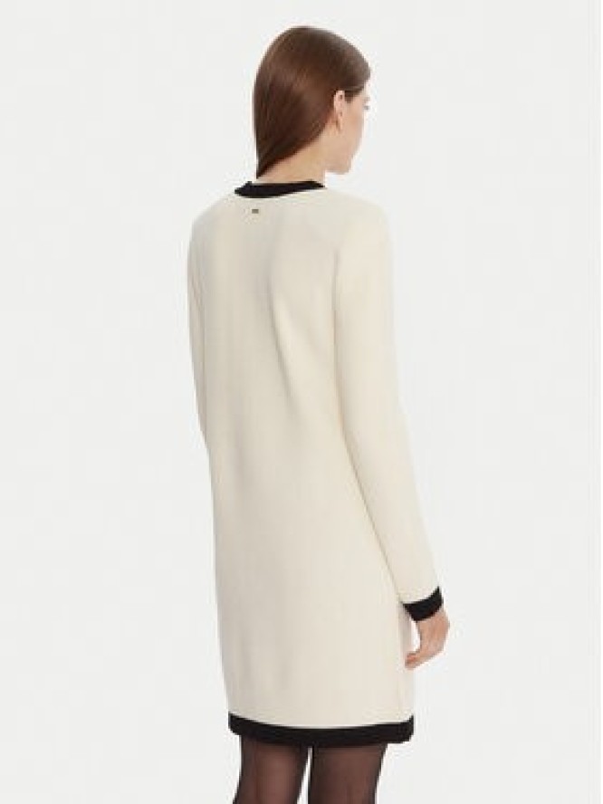 Gaudi Sukienka dzianinowa 521FD13009 Écru Regular Fit