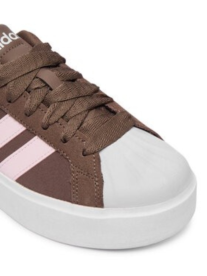 adidas Sneakersy Streettalk Bold Shoes KJ9946 Brązowy