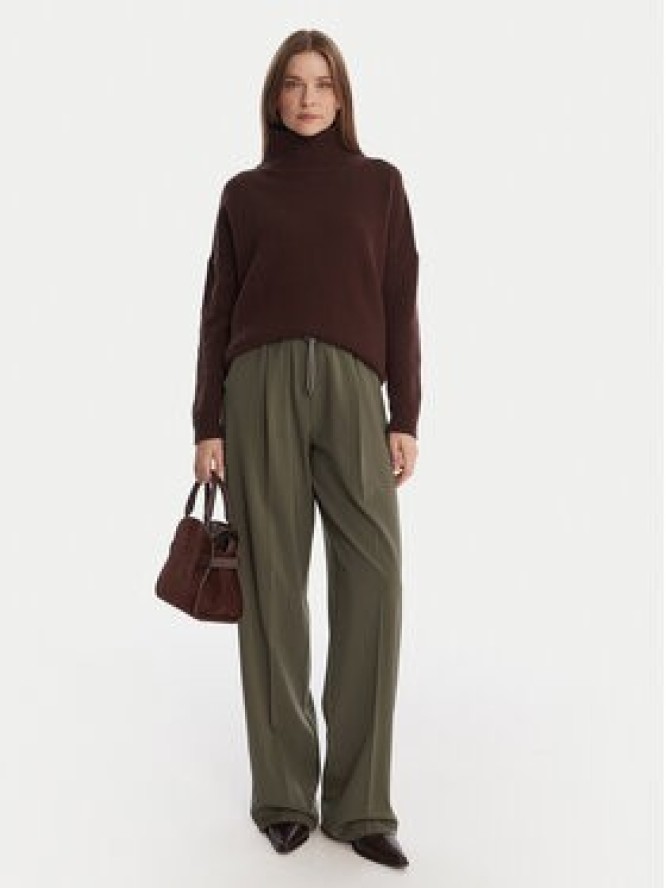 Marella Spodnie materiałowe Vanto 2523136065 Zielony Regular Fit