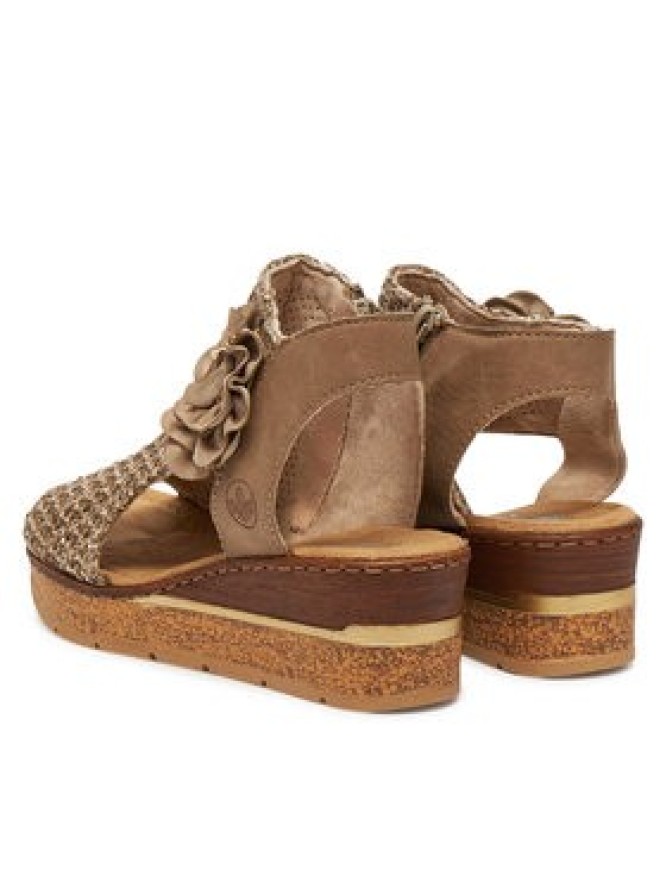 Rieker Sandały 63791-60 Brązowy