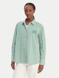 Tommy Hilfiger Koszula WW0WW48190 Zielony Regular Fit