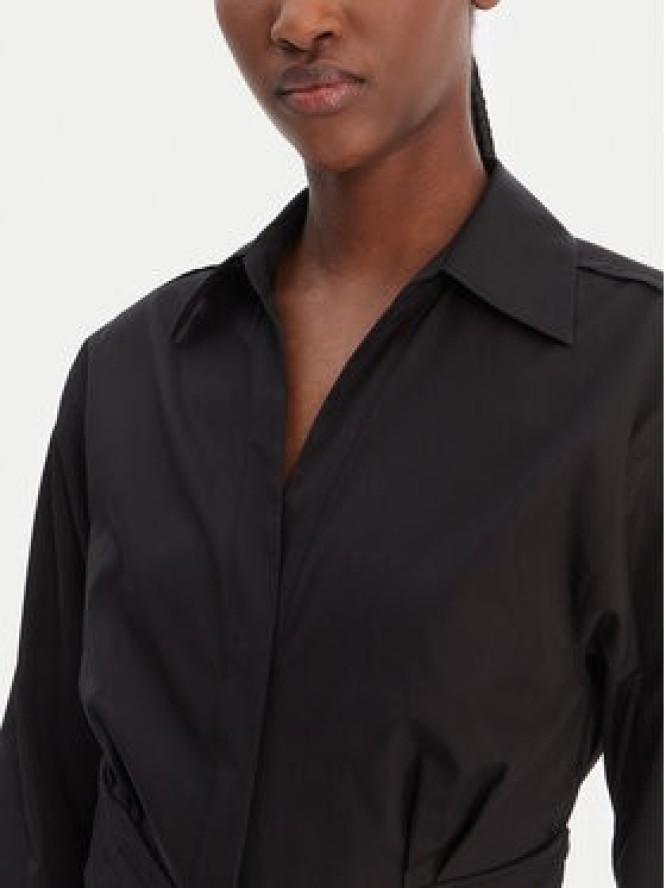 BOSS Sukienka koszulowa Drepill 50553673 Czarny Regular Fit