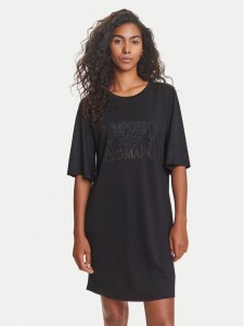 Emporio Armani Sukienka codzienna EW000618 AF12187 UC001 Czarny Loose Fit