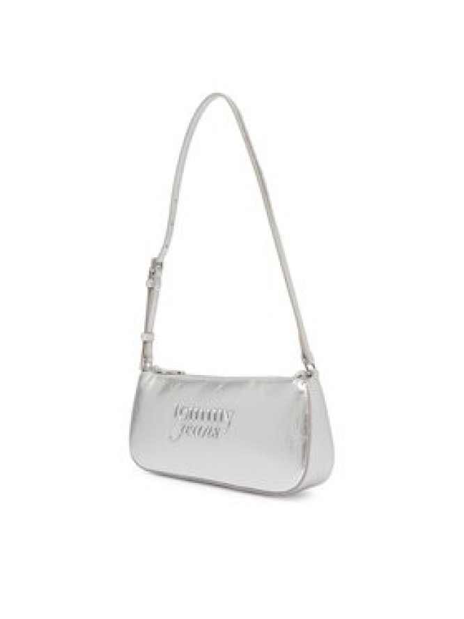 Tommy Jeans Torebka Tjw Must Metallic Shoulder Bag AW0AW18457 Srebrny