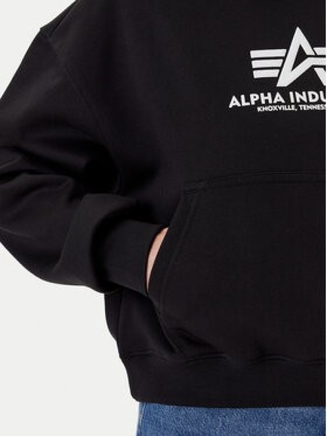 Alpha Industries Bluza Basic 258040 Czarny Regular Fit