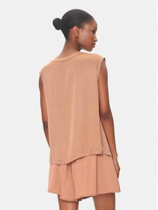 ViCOLO Bluzka TD0763 Brązowy Regular Fit