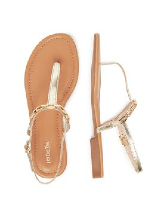 DeeZee Sandały E2141-1 Złoty