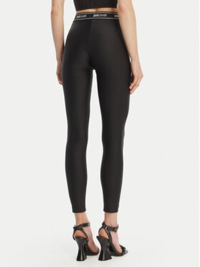 Just Cavalli Legginsy 80PAC100 J0108 Czarny Skinny Fit
