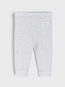 Legginsy z gumką w pasie - szary