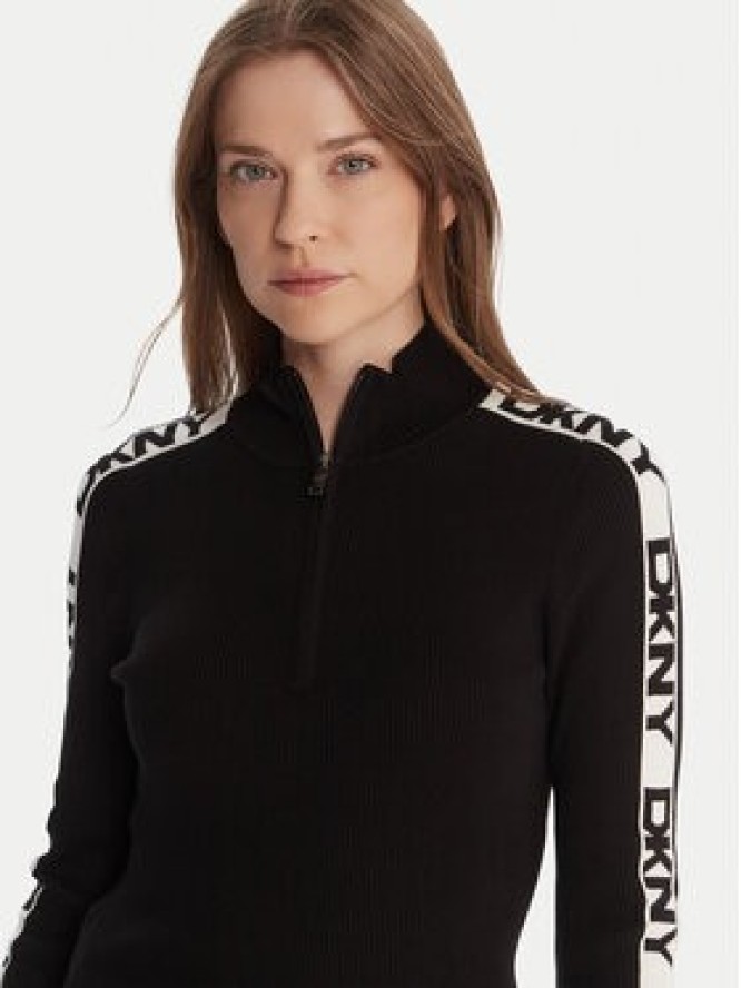 DKNY Sweter P5MSAY01 Czarny Slim Fit