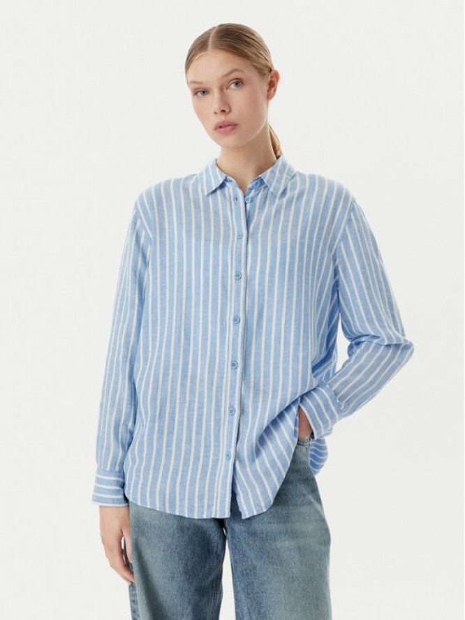 Vero Moda Koszula Linn 10305085 Niebieski Relaxed Fit