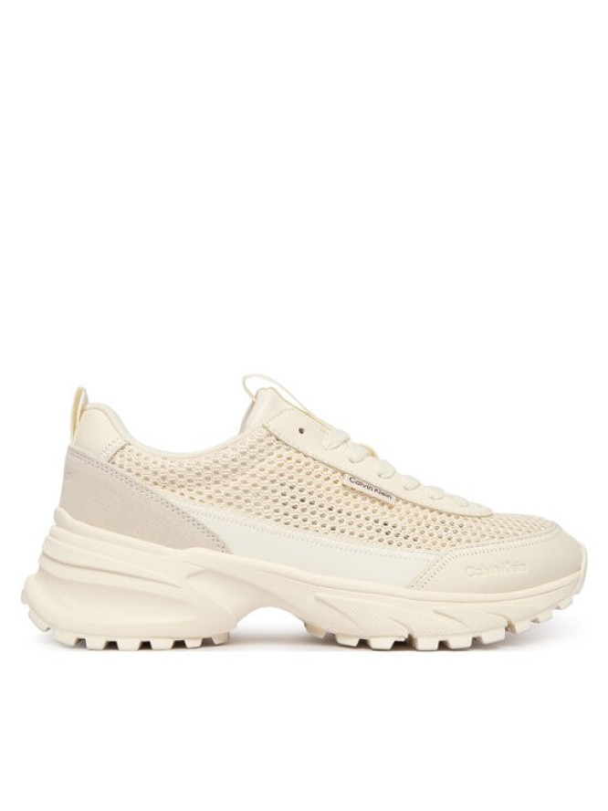 Calvin Klein Sneakersy Hike Runner Lup Lin Mesh HW0HW03000 Biały