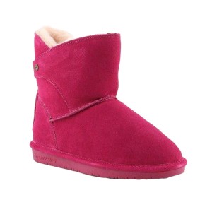 Buty Zimowe Damskie Skóra Mia Pom Berry