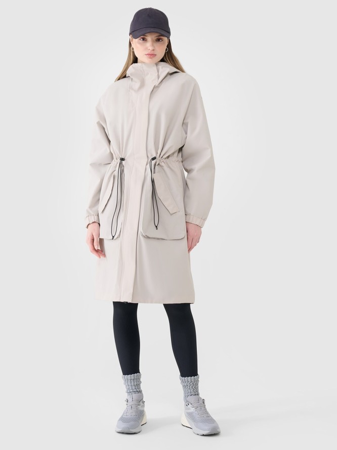 4F Parka przejściowa membrana 8000 damska - beżowa XL
