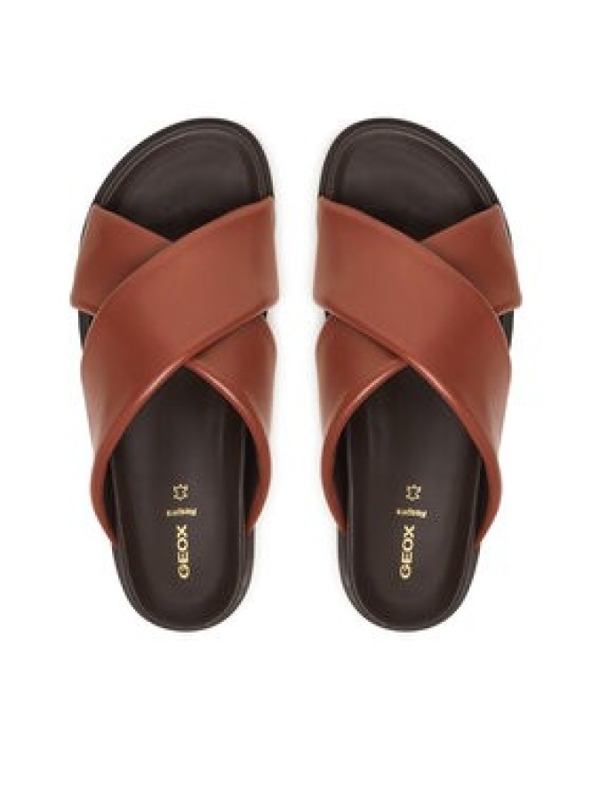 Geox Klapki D Adelash D55YWB 000TU C6014 Brązowy