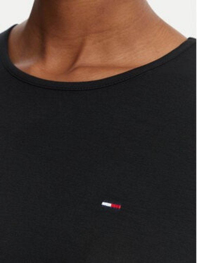 Tommy Jeans T-Shirt Draped DW0DW22802 Czarny Slim Fit