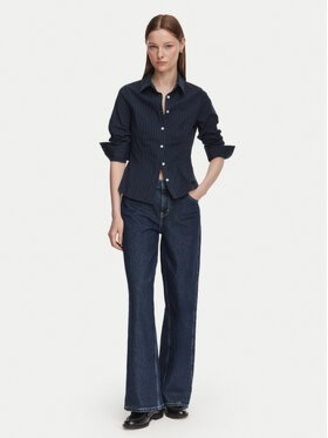 Guess Jeans Jeansy W6YA01 D1178 Granatowy Wide Leg