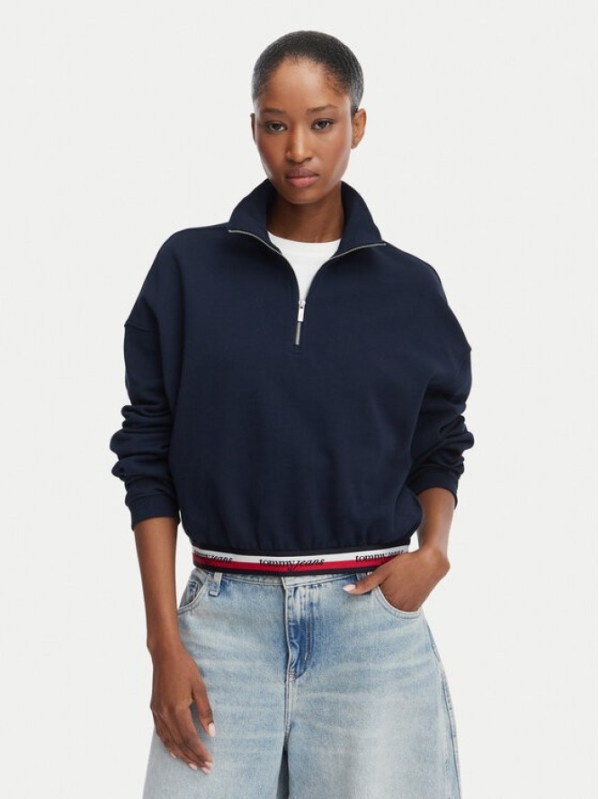 Tommy Jeans Bluza DW0DW23144 Granatowy Regular Fit