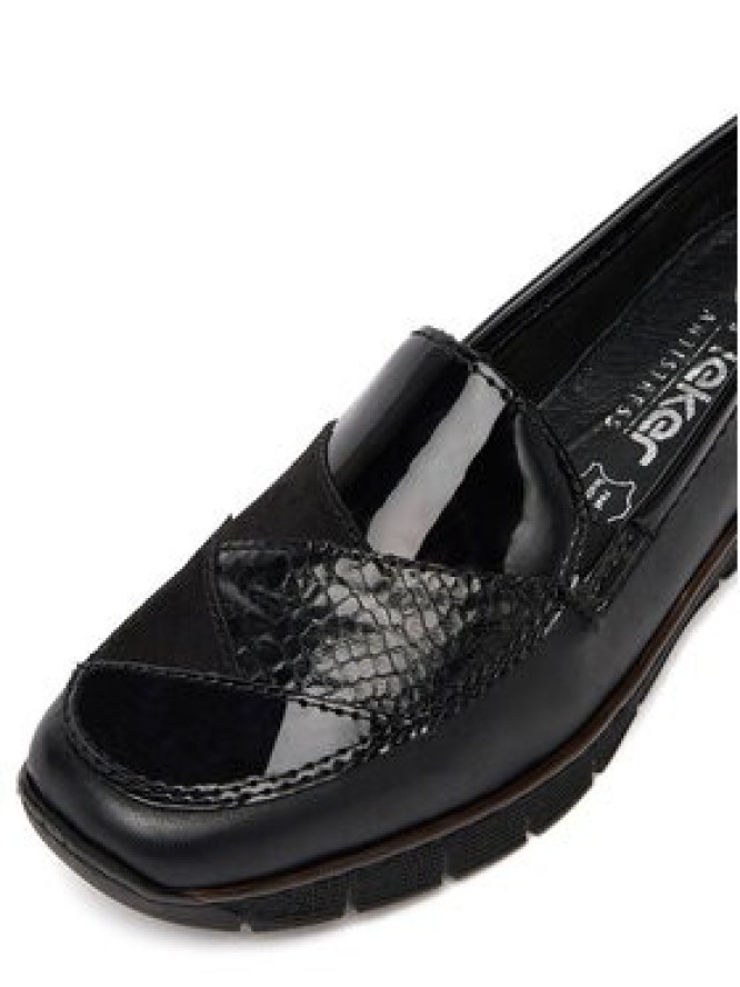 Rieker Półbuty 53785-00 Czarny