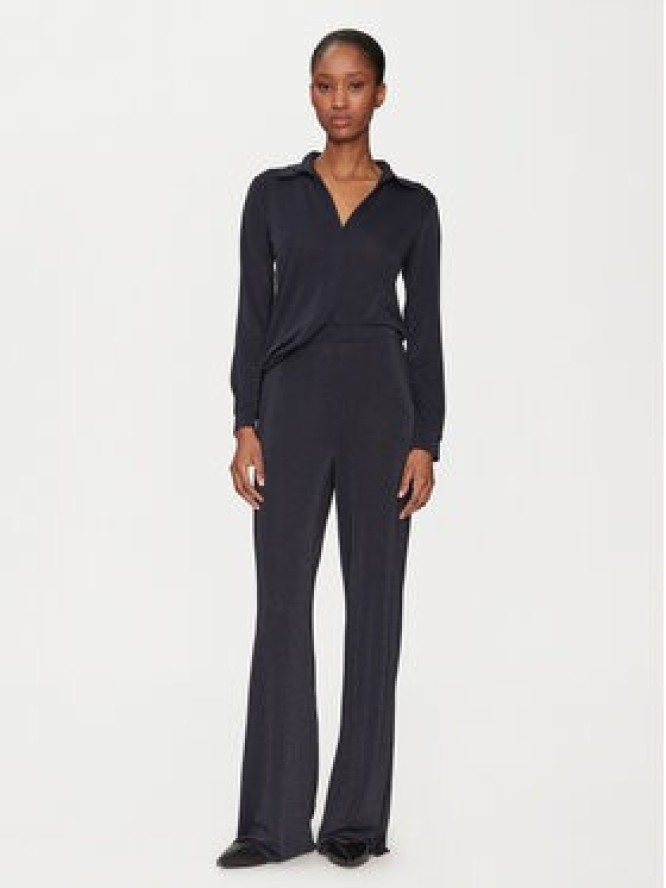 Marella Komplet bluzka i spodnie kom 2515631011 Granatowy Relaxed Fit