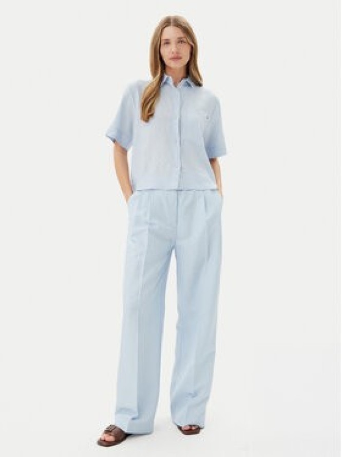 Tommy Hilfiger Spodnie materiałowe WW0WW45460 Niebieski Relaxed Fit