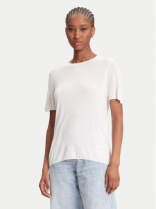 Calvin Klein Sweter LV044A307G Écru Regular Fit