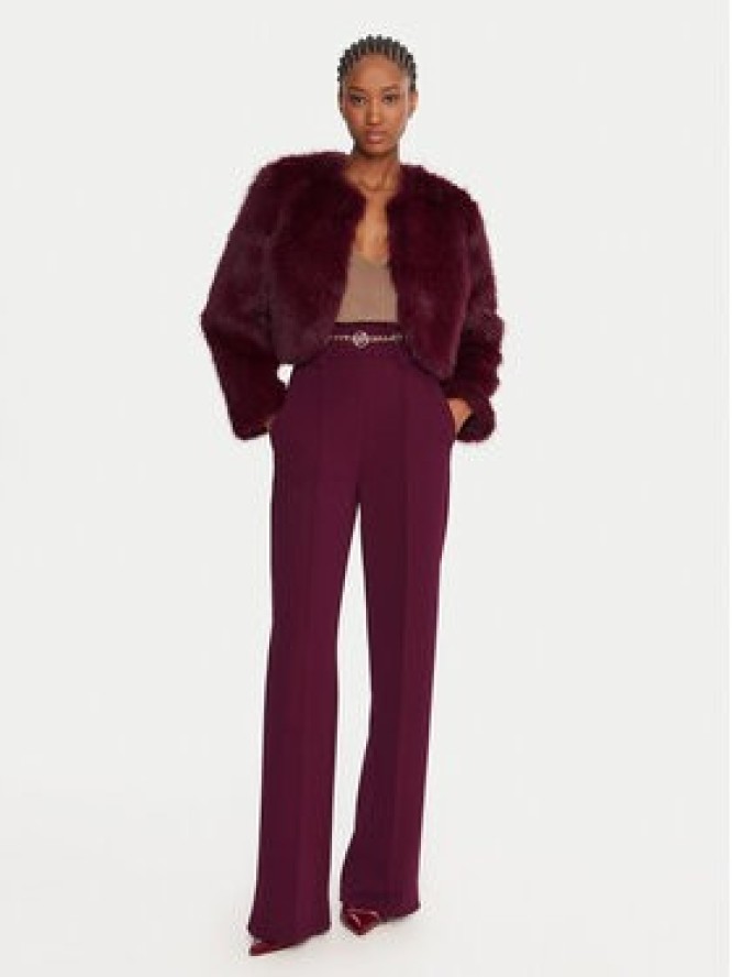 Rinascimento Spodnie materiałowe CFC0126219003 Bordowy Regular Fit