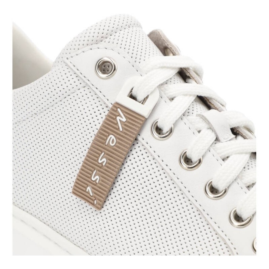 Białe Sneakersy Nessi Modne Półbuty Damskie