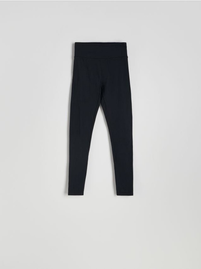 Legginsy z wysokim stanem - czarny