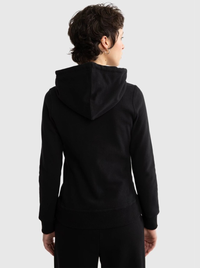 Bluza damska z kapturem czarna Laurisana 906