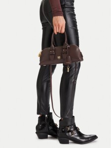 PINKO Torebka Bowling Bag Baguette AI 25-26 PLTT 105334 A0QO Brązowy