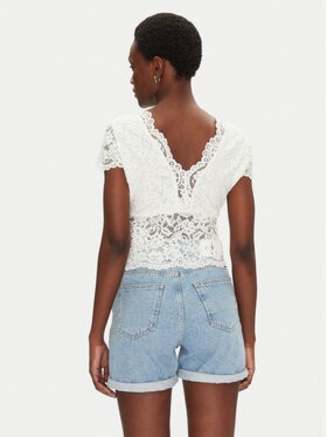 Morgan Bluzka 241-DANSA Écru Slim Fit